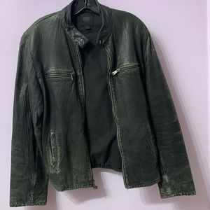 Vintage Men’s Express Leather Jacket Moto Size Small